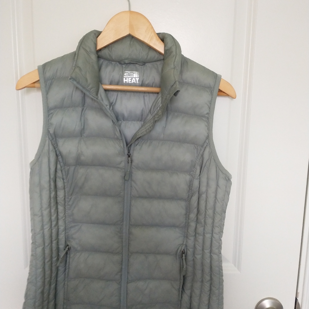 Grey Puffer Vest